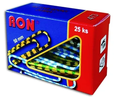 Obrázek produktu pro Aktové spony RON -  50 mm / 25 ks zebra