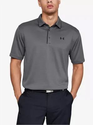 Image de UNDER ARMOUR Tech Poloshirt Herren 040 - graphite/noir/noir S