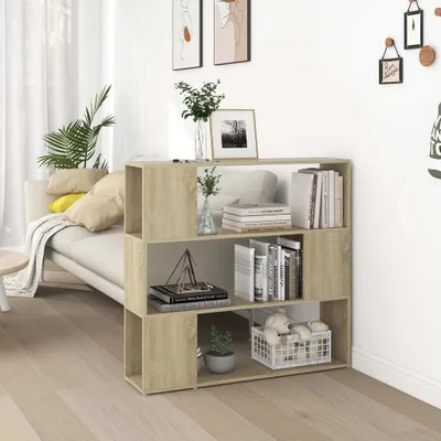 Obrázek produktu pro Regál na knihy pro rozdělení místnosti Sonoma Dub 100x24x94 cm
