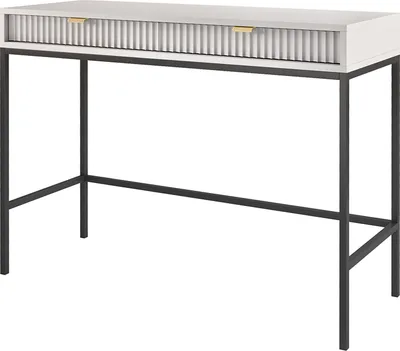 Produktbild von Schminktisch/Sekretär in grau, Fußgestell schwarz NEWCASTLE-160