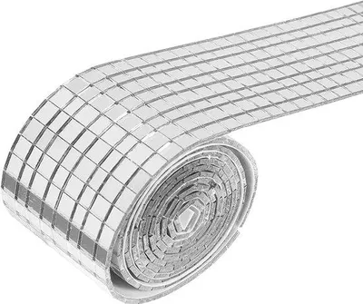 Obrázok produktu pre Sklenené mozaikové kamienky, samolepiace mozaikové nálepky na stenu, 100 x 4 cm, sklenené mozaikové dlaždice