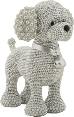 Produktbild von Mauro Ferretti Dekofigur Pudelhund Sparky 15x9,5x15 cm silber