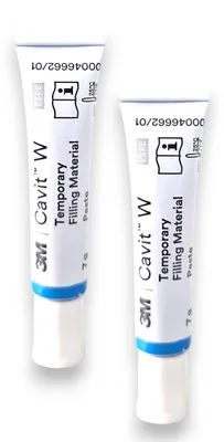 Produktbild von 2x Cavit W Provisorisches Füllungsmateriall - 2x 7g