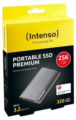 Obrázok produktu pre Intenso 256GB Premium, 256 GB, Micro-USB B, 3.2 Gen 1 (3.1 Gen 1), 500 MB/s, Antracit