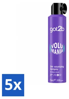 Produktbild von 5 x got2b Volumania Haarspray - 300 ml - Vorteilspackung - 5 Stücke