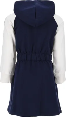 Produktbild von Minnie Mouse Sweatkleid Kinder langarm Kleid Dress, Farbe:Blau, Größe:116