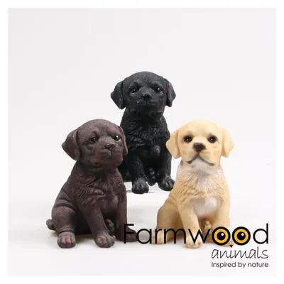 Produktbild von Farmwood Animals Gartenbild Puppie Labrador 13x10x15cm