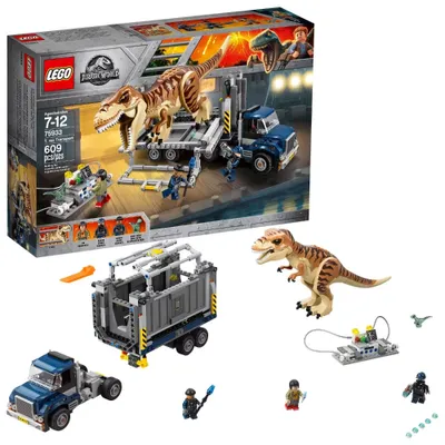 Produktbild von LEGO Jurassic World T-Rex Transport, Bausatz, 7 Jahr(e), 609 Stück(e), 1,08 kg