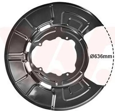 Produktbild von VAN WEZEL Spritzblech Bremsscheibe für BMW X5 (E70) Hinten Links Hinten Rechts Hinten 0687373 Ankerblech