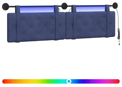 Produktbild von Hängendes Kopfteil Mit LED Licht Polizeiblau Samt