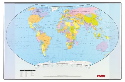Image de herlitz 300007168 Sous-main herlitz avec carte politique du monde