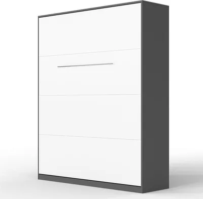 Produktbild von SMARTBett Schrankbett Standard  Anthrazit/Weiss 160 Vertikal