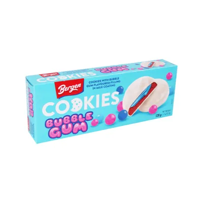 Image de Bergen Cookies Bubble Gum 128 g