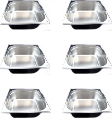 Produktbild von AcMax GN 2/3 Gastronormbehälter GN-Behälter Edelstahl  9,5 Liter tief 150mm Fallgriff
