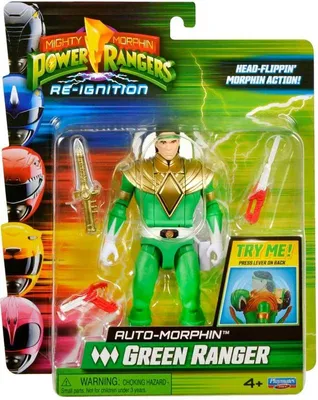 Image de Figurine Power Rangers Re-Ignition de 15 cm : GREEN RANGER Auto Morphin