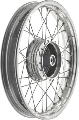 Produktbild von MZ Simson Speichenrad 1,85x16 Zoll - Edelstahlspeichen, Edelstahlfelge - für S53, S83, TS / SC, hinten