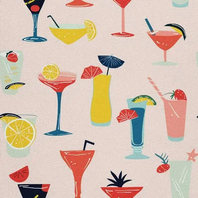 Image de OUTDOOR DECOSTOFFE OXFORD - Motif de cocktail | DX8400