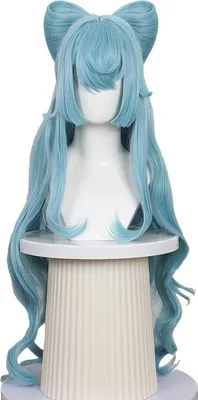 Obrázek produktu pro INF Světle modrá cosplay paruka - Vysokoteplotní vlákno, nastavitelná, anime styl