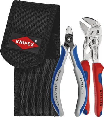Productafbeelding van KNIPEX Kabelbinders - Set met kniptang, in een riemtas