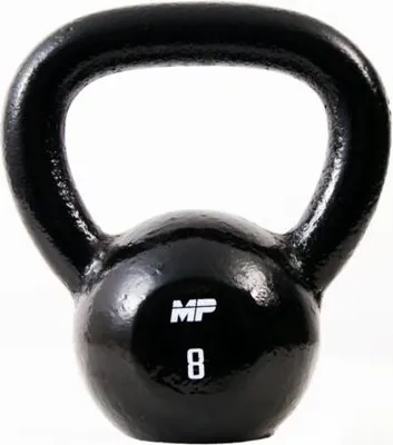 Produktbild von Muscle Power Gusseisen-Kettlebell 8 kg Schwarz