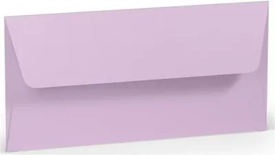 Produktbild von Briefumschlag DL Nassklebung Seidenfutter orchidee