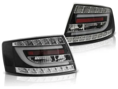 Produktbild von LED Lightbar Rückleuchten passend für Audi A6 C6 4F Limo Bj. 04-08 Schwarz 7-PIN
