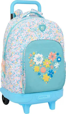 Produktbild von Safta Moos 33l 33x45x22 Cm Rucksack Mit Rollen Blau  Kinder Blau One Size