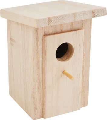 Produktbild von VBS Deco Miniatur Nistkasten, Rohholz, H 8,5 x B 8,5 cm