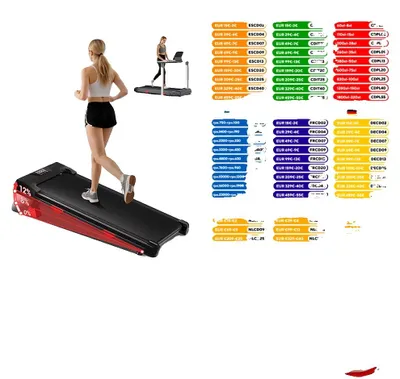 Image de Tapis de course pliable, inclinaison de 12 %, moteur de 2,75 CV, U18