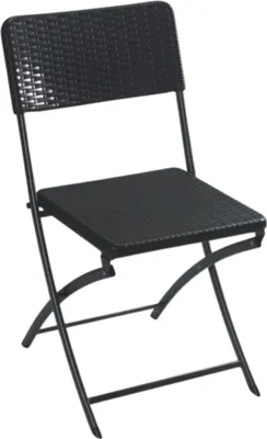 Image de Perel Chaise pliante - aspect rotin
