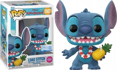 Image de Figurine Funko POP Lilo & Stitch 1567 Luau Stitch Flocked Special Edition