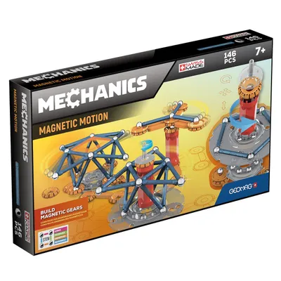 Produktbild von Geomag - Mechanics Magnetic Motion - Lern- und Kreativspiel fr Kinder - Magnetische Bausteine - Set mit 146 Teilen