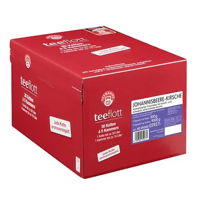 Produktbild von Teekanne Teeflott Großfilterkette Johannisbeere Kirsche 9000g
