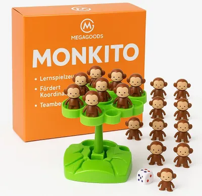 Produktbild von Affen-Balance-Baum Spielzeug Kinder Geschicklichkeit Musikset DE.