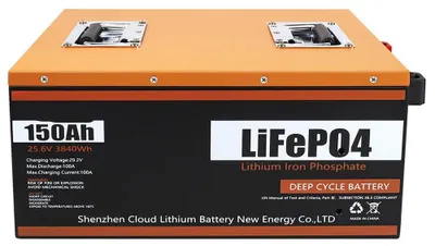Immagine prodotto di Batteria LiFePO4 - Batteria da 24V - Batteria per camper - Batteria per sistemi off-grid - Capacità di 150Ah - Protezione BMS da 100A