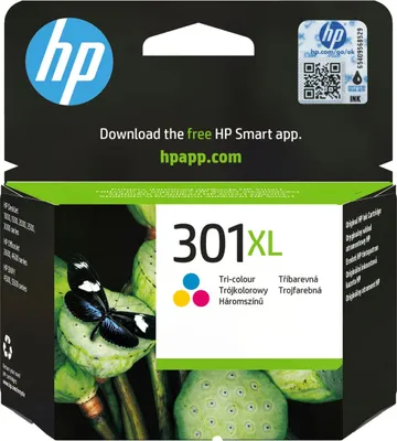 Produktbild von HP 301XL Cyan/Magenta/Gelb Original Druckerpatrone mit hoher Reichweite, Hohe (XL-) Ausbeute, Cyan, Magenta, Gelb, Tinte auf Farbstoffbasis, 6 ml, 1 Stück(e), 300 Seiten