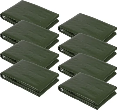 Produktbild von 8x PE - Holzabdeckplane 1,5 x 6 m grün 210g|m² 431506