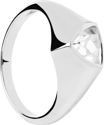 Immagine prodotto di PDPAOLA Anello TRIANGOLO SHIMMER STAMP argento sterling