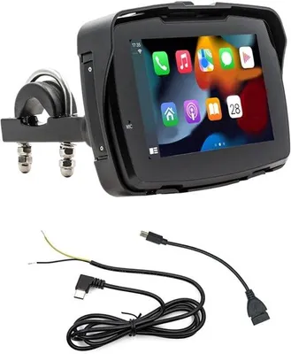 Produktbild von Motorrad 5 Zoll Display, draagbar, ohne CarPlay, hochauflösend, IP65, wasserdichtes Touchscreen-Display