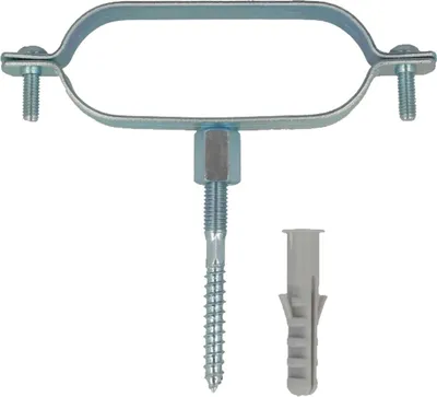 Produktbild von tecuro Ovalschelle Spannbereich 44 x 115  mm (DN 20), Stahl verzinkt