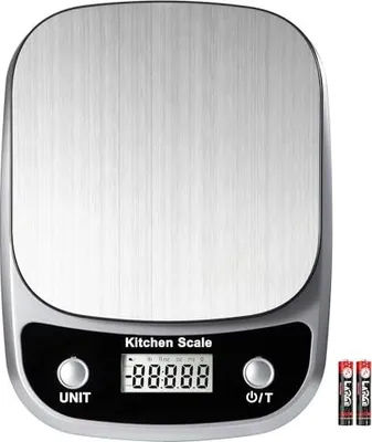 Produktbild von Lebensmittel Küchenwaage Digital Gewicht Gramm und Oz, Professionelle digitale Küche Lebensmittelwaage 10kg/1g für Gewichtsverlust Diät Backen