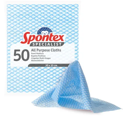 Produktbild von Spontex, Specialist-Allzwecktücher, Blau, 50 Stück