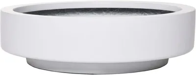 Produktbild von VIVANNO Dekoschale Fiberglas ESCADA LOW Schale, Weiß matt - 30x9 cm