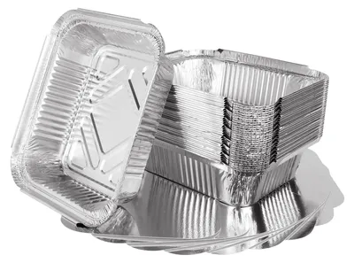 Immagine prodotto di Solidchoice - Contenitore in alluminio con coperchio per barbecue e conservazione (600 ml)