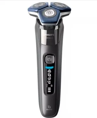 Produktbild von Philips SHAVER Series 7000 S7887/58 Elektrischer Nass- und Trockenrasierer, Rotationstrasierer, Chrom, SteelPrecision blades, LED, GroomTribe; Connects via Bluetooth, SH71