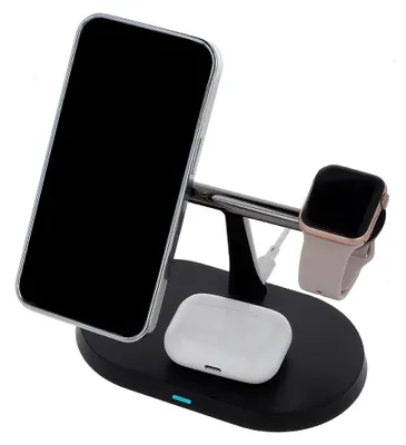 Image de MaXlife Maxlife wireless charger 3in1 15W, black (MXWC-03)