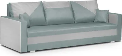 Produktbild von 3-Sitzer-Sofa mit Schlaffunktion ASTO1 - Mint/Creme