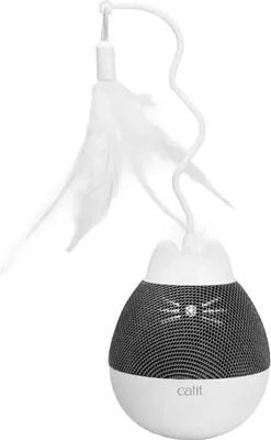 Imagen del producto de Catit Pixi, comedero giratorio, blanco/gris