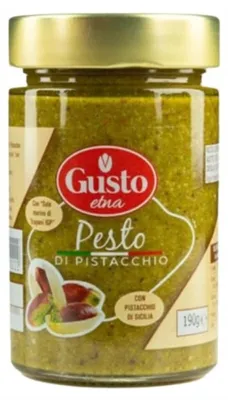 Obrázek produktu pro Gusto Etna Pesto di Pistacchio 190 g italské pistáciové pesto 60 %