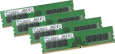 Produktbild von Samsung 64GB 4x 16GB DDR4 DIMM 2400MHz Ram Speicher M37BA2K43BB1-CRC PC-19200